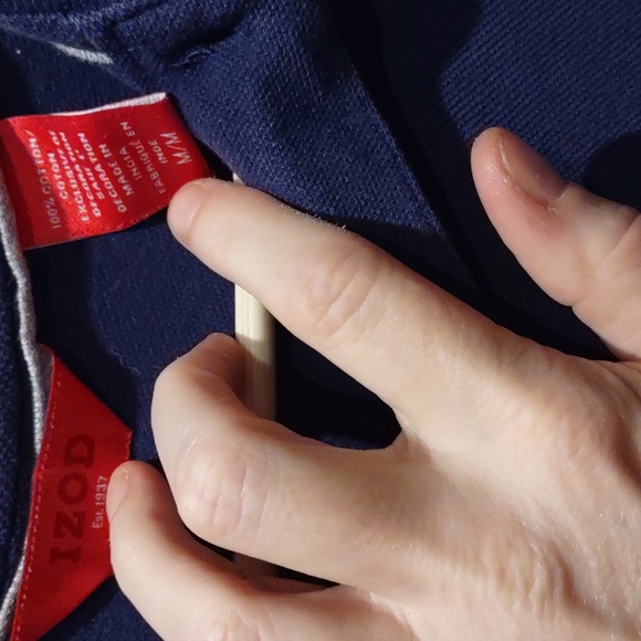 Izod Men's Navy Polo Shirt, m - Picture 4 of 5